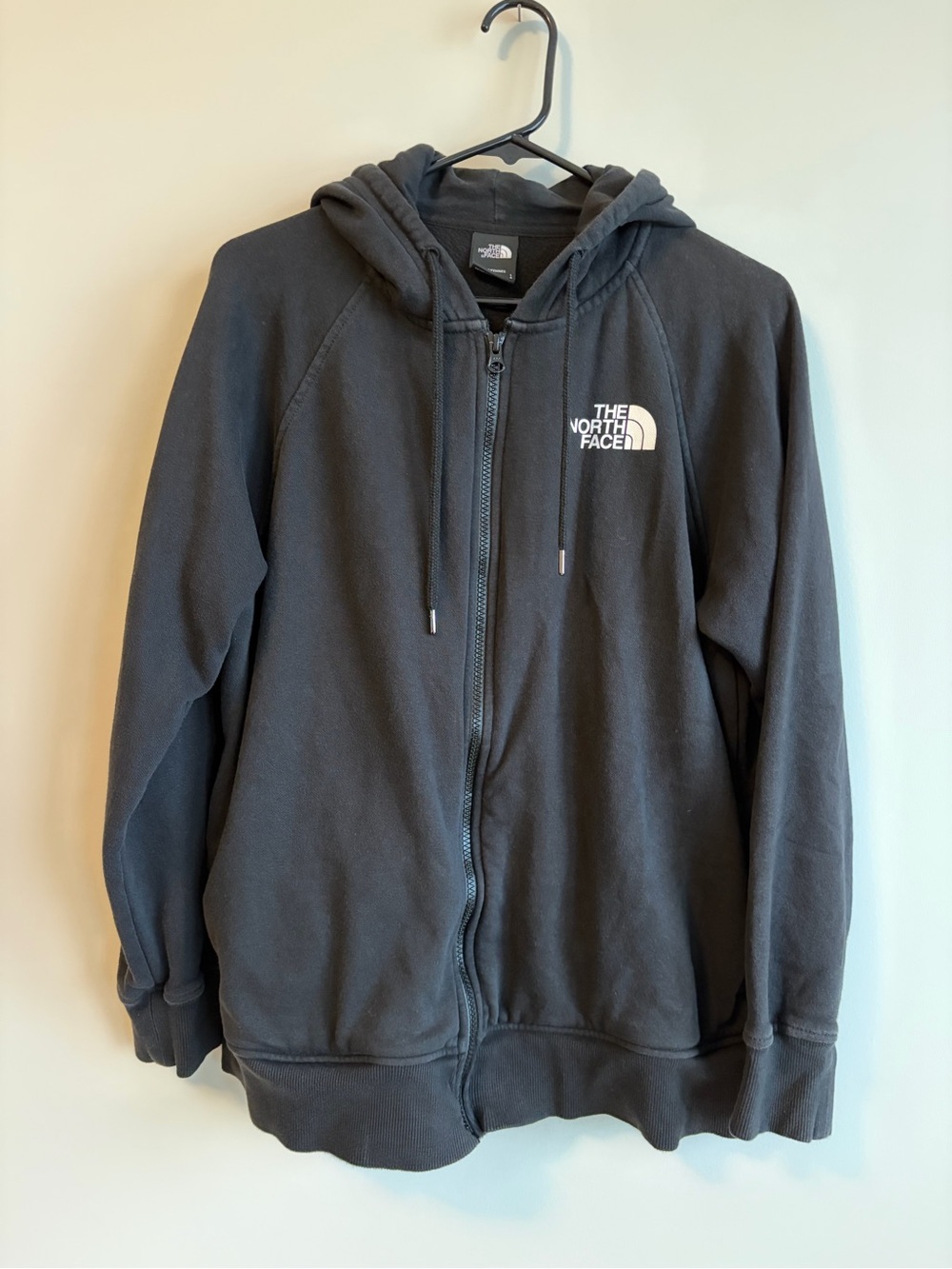 The North Face Black Full-Zip Hooded Sweatshirt Large